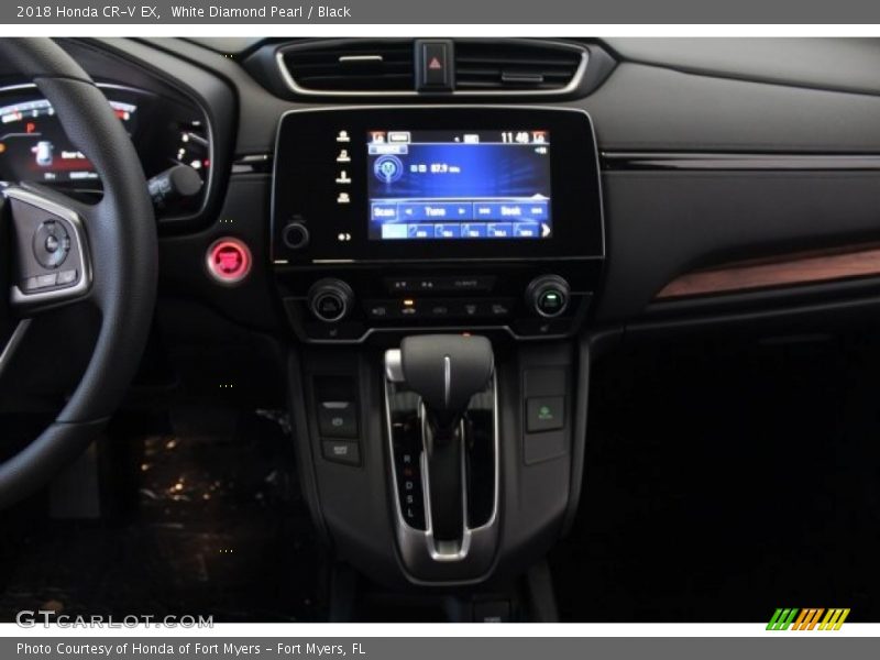 White Diamond Pearl / Black 2018 Honda CR-V EX