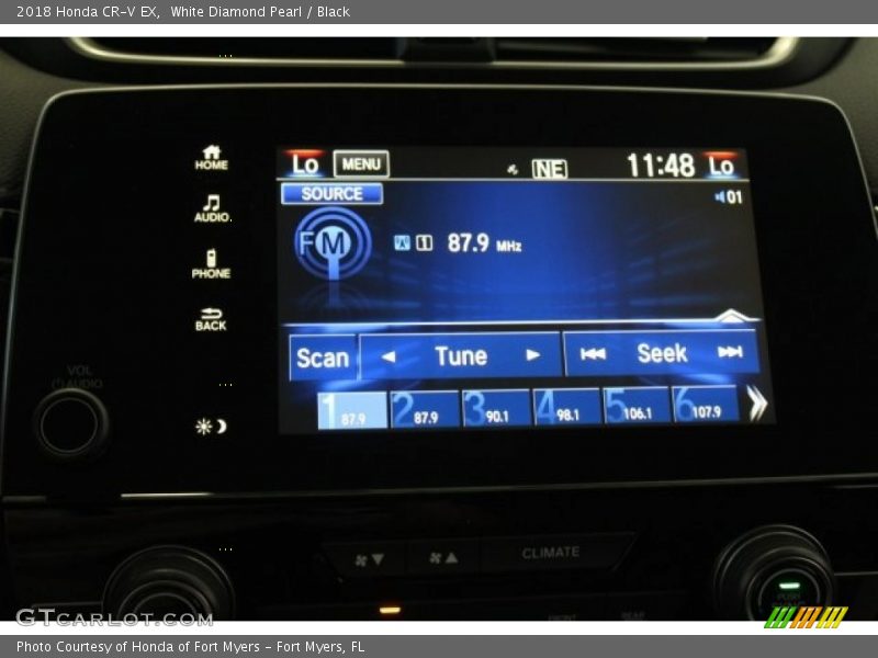 White Diamond Pearl / Black 2018 Honda CR-V EX