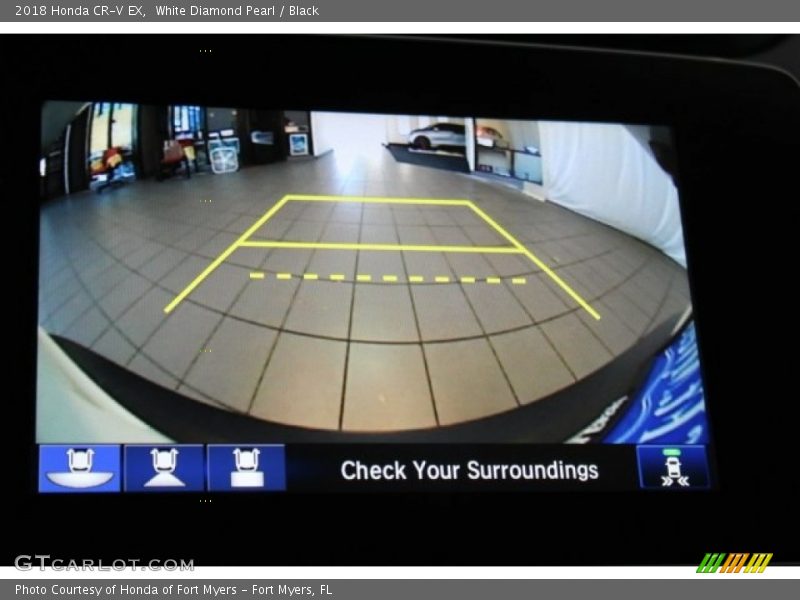 White Diamond Pearl / Black 2018 Honda CR-V EX