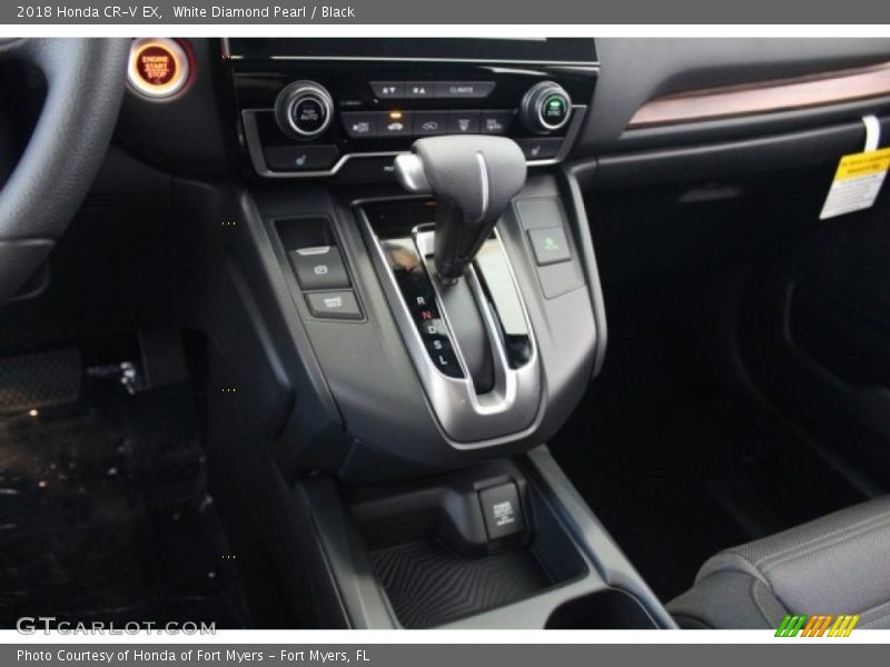 White Diamond Pearl / Black 2018 Honda CR-V EX