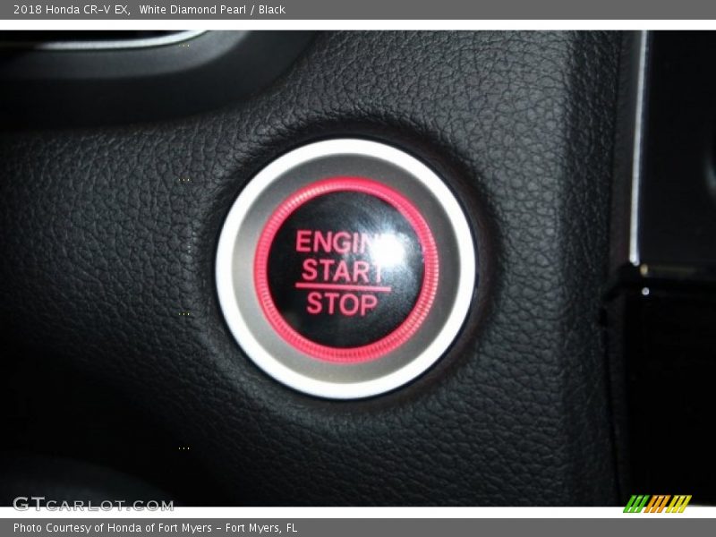 White Diamond Pearl / Black 2018 Honda CR-V EX