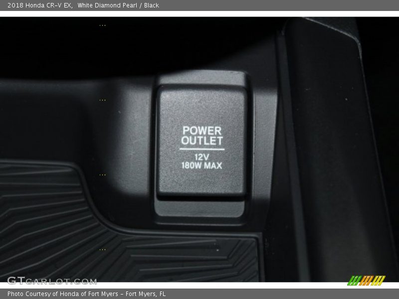 White Diamond Pearl / Black 2018 Honda CR-V EX