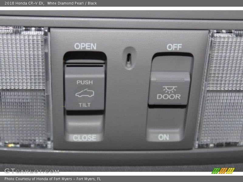White Diamond Pearl / Black 2018 Honda CR-V EX