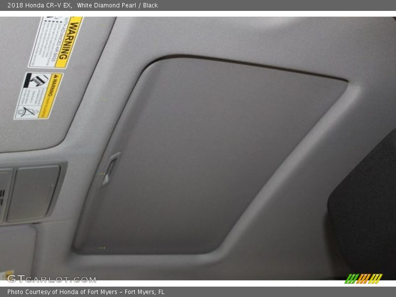 White Diamond Pearl / Black 2018 Honda CR-V EX