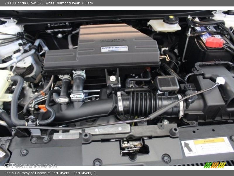 White Diamond Pearl / Black 2018 Honda CR-V EX