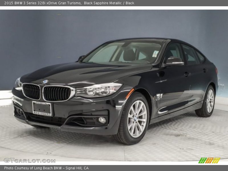 Black Sapphire Metallic / Black 2015 BMW 3 Series 328i xDrive Gran Turismo