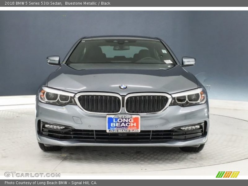 Bluestone Metallic / Black 2018 BMW 5 Series 530i Sedan