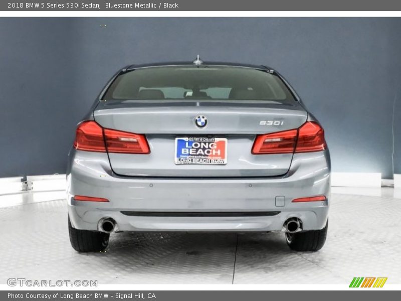 Bluestone Metallic / Black 2018 BMW 5 Series 530i Sedan