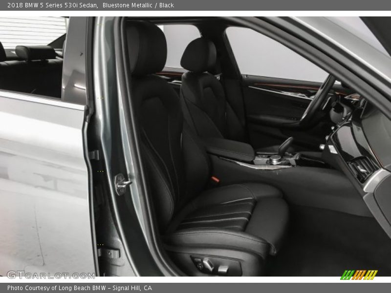 Bluestone Metallic / Black 2018 BMW 5 Series 530i Sedan