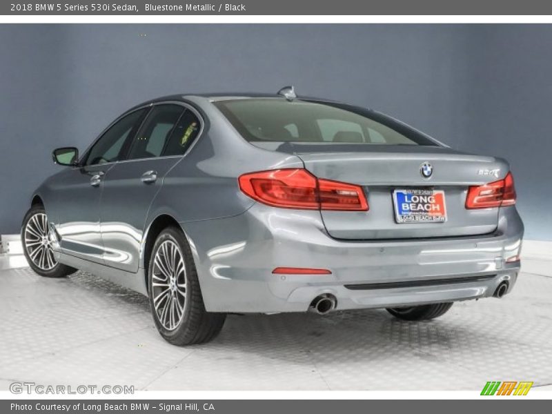 Bluestone Metallic / Black 2018 BMW 5 Series 530i Sedan