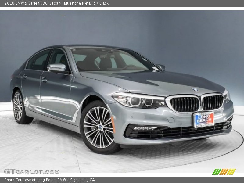 Bluestone Metallic / Black 2018 BMW 5 Series 530i Sedan