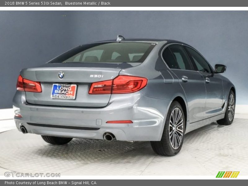 Bluestone Metallic / Black 2018 BMW 5 Series 530i Sedan