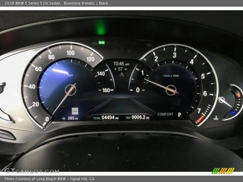 Bluestone Metallic / Black 2018 BMW 5 Series 530i Sedan