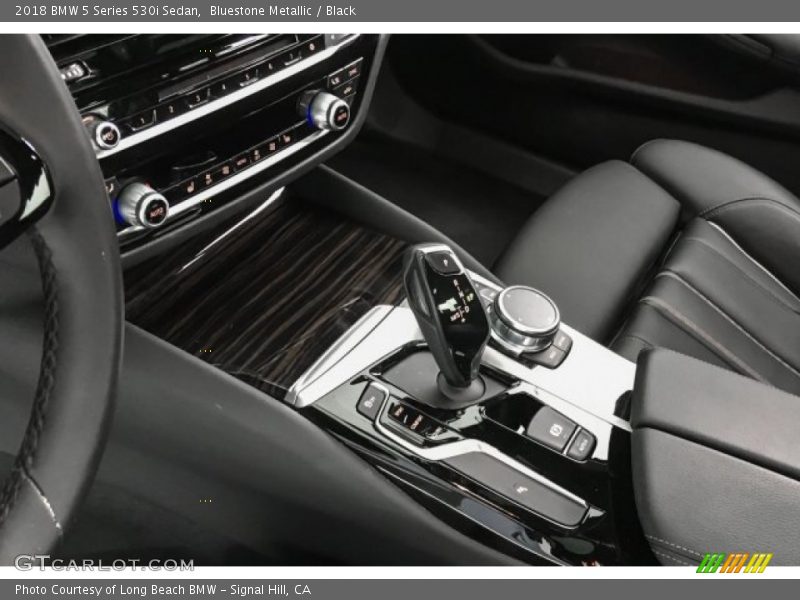 Bluestone Metallic / Black 2018 BMW 5 Series 530i Sedan