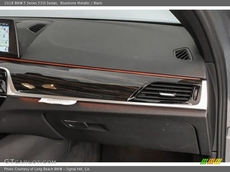 Bluestone Metallic / Black 2018 BMW 5 Series 530i Sedan
