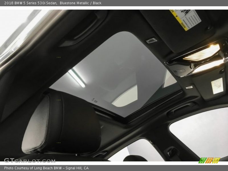 Bluestone Metallic / Black 2018 BMW 5 Series 530i Sedan