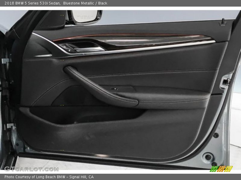 Bluestone Metallic / Black 2018 BMW 5 Series 530i Sedan