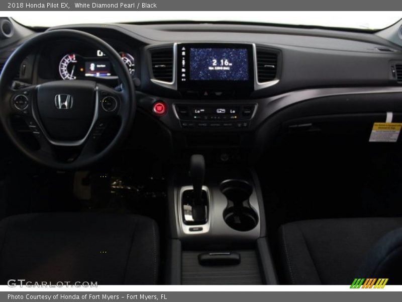 White Diamond Pearl / Black 2018 Honda Pilot EX