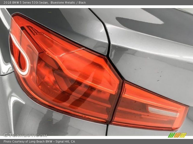 Bluestone Metallic / Black 2018 BMW 5 Series 530i Sedan