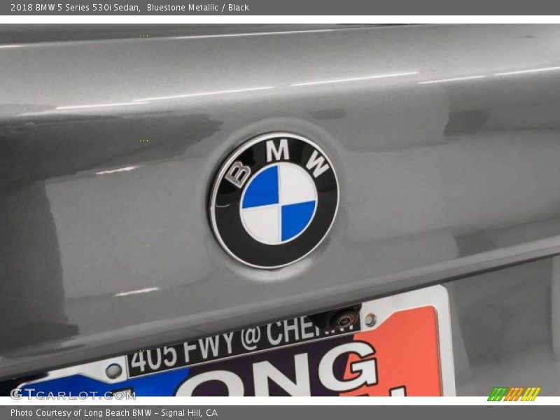 Bluestone Metallic / Black 2018 BMW 5 Series 530i Sedan