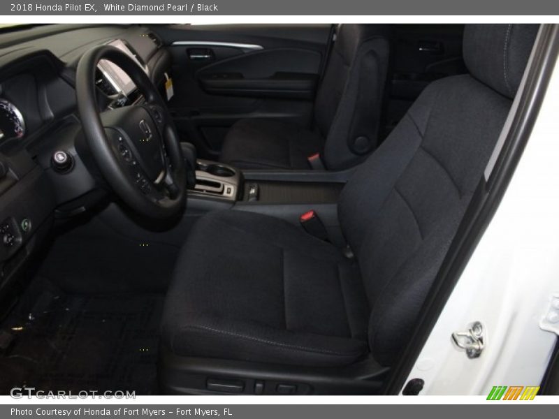 White Diamond Pearl / Black 2018 Honda Pilot EX