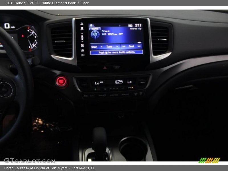 White Diamond Pearl / Black 2018 Honda Pilot EX