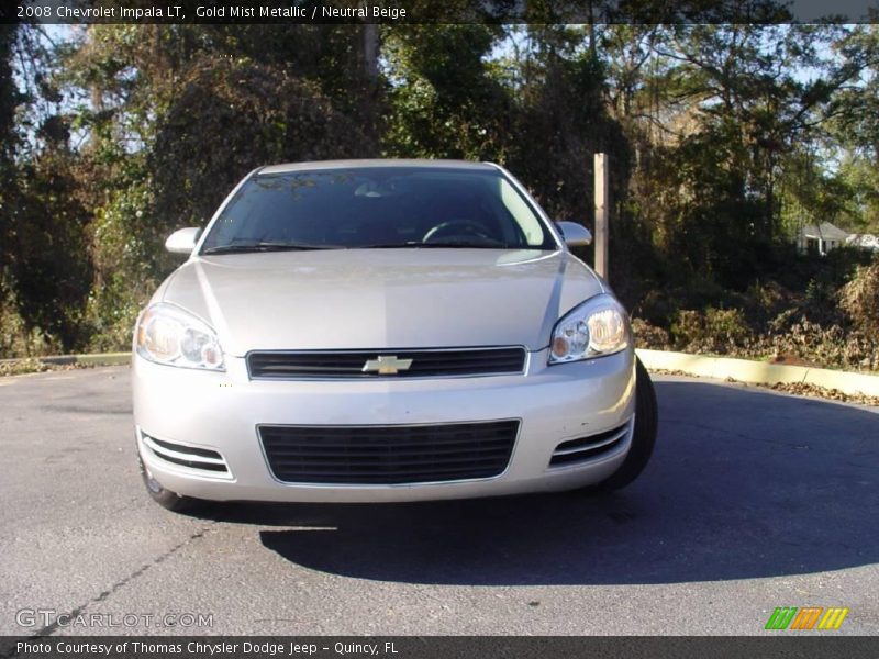 Gold Mist Metallic / Neutral Beige 2008 Chevrolet Impala LT