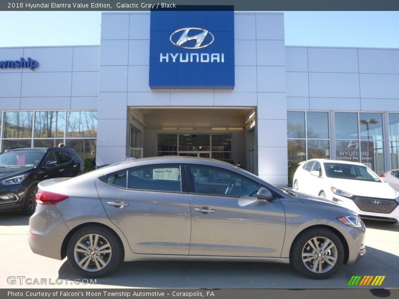 Galactic Gray / Black 2018 Hyundai Elantra Value Edition