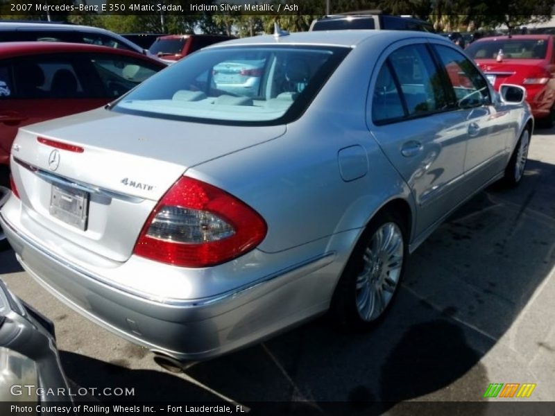 Iridium Silver Metallic / Ash 2007 Mercedes-Benz E 350 4Matic Sedan