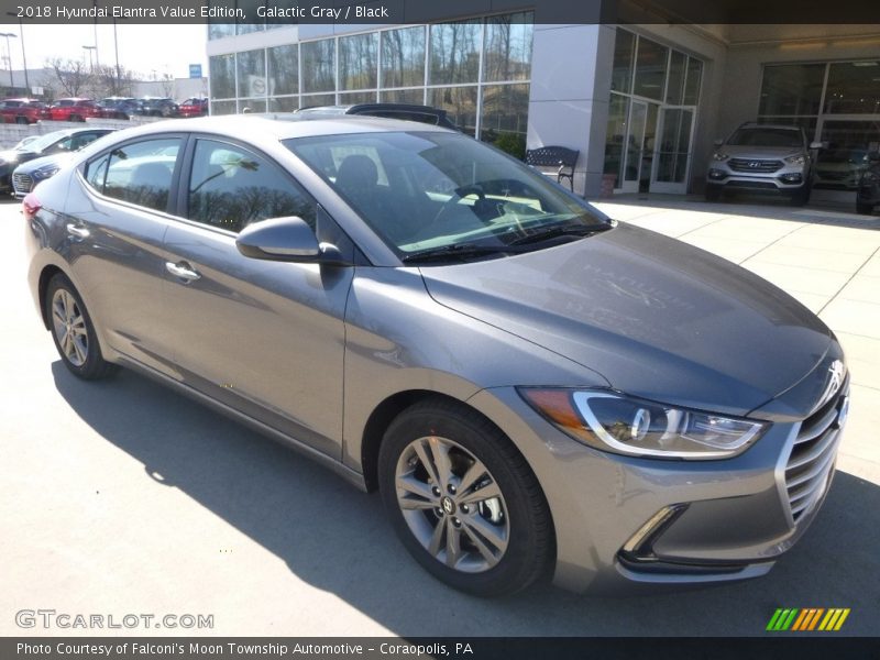 Galactic Gray / Black 2018 Hyundai Elantra Value Edition