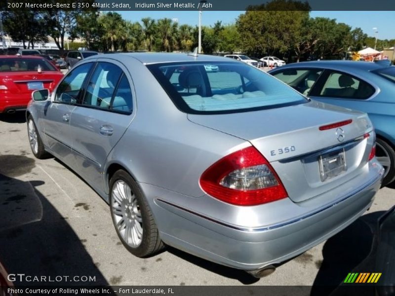 Iridium Silver Metallic / Ash 2007 Mercedes-Benz E 350 4Matic Sedan