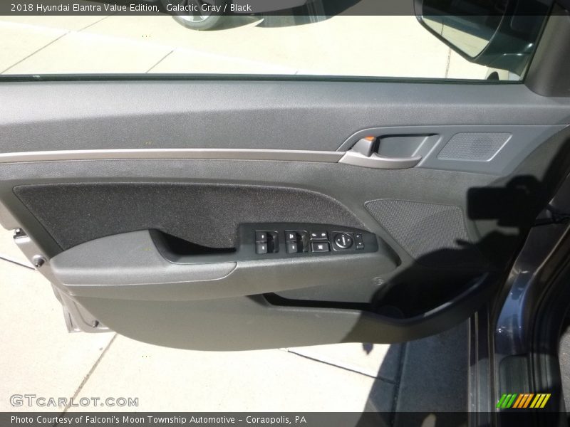 Galactic Gray / Black 2018 Hyundai Elantra Value Edition