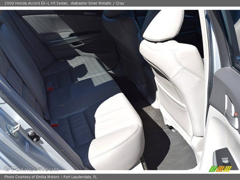 Alabaster Silver Metallic / Gray 2009 Honda Accord EX-L V6 Sedan