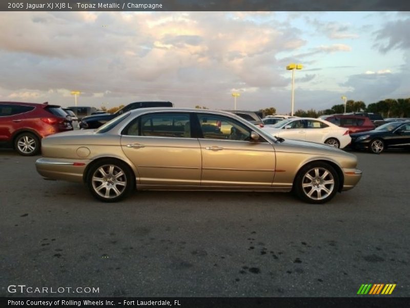 Topaz Metallic / Champagne 2005 Jaguar XJ XJ8 L