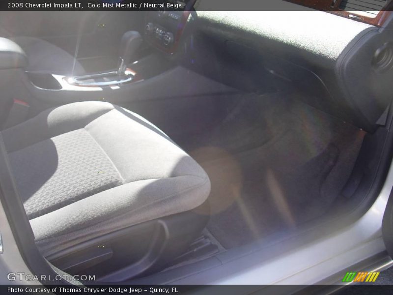 Gold Mist Metallic / Neutral Beige 2008 Chevrolet Impala LT