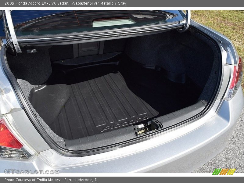 Alabaster Silver Metallic / Gray 2009 Honda Accord EX-L V6 Sedan