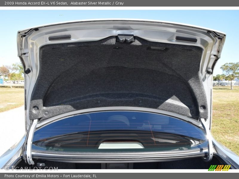 Alabaster Silver Metallic / Gray 2009 Honda Accord EX-L V6 Sedan