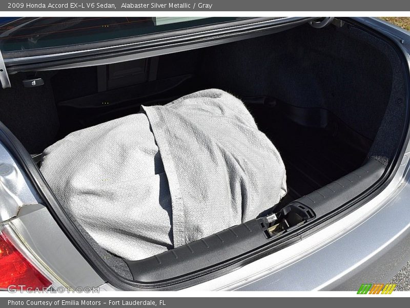 Alabaster Silver Metallic / Gray 2009 Honda Accord EX-L V6 Sedan