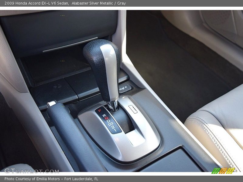 Alabaster Silver Metallic / Gray 2009 Honda Accord EX-L V6 Sedan