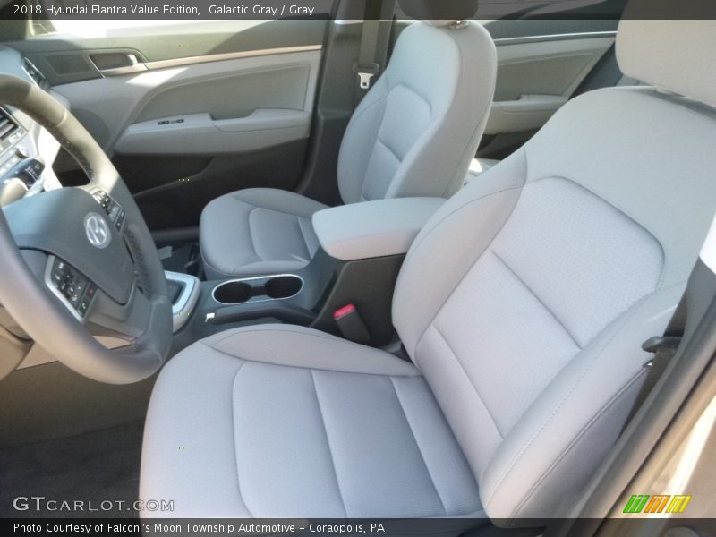 Galactic Gray / Gray 2018 Hyundai Elantra Value Edition