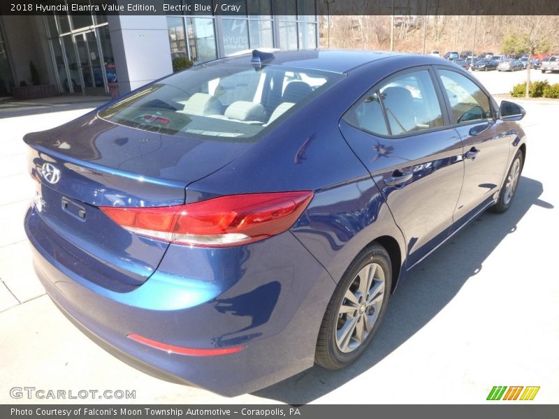 Electric Blue / Gray 2018 Hyundai Elantra Value Edition