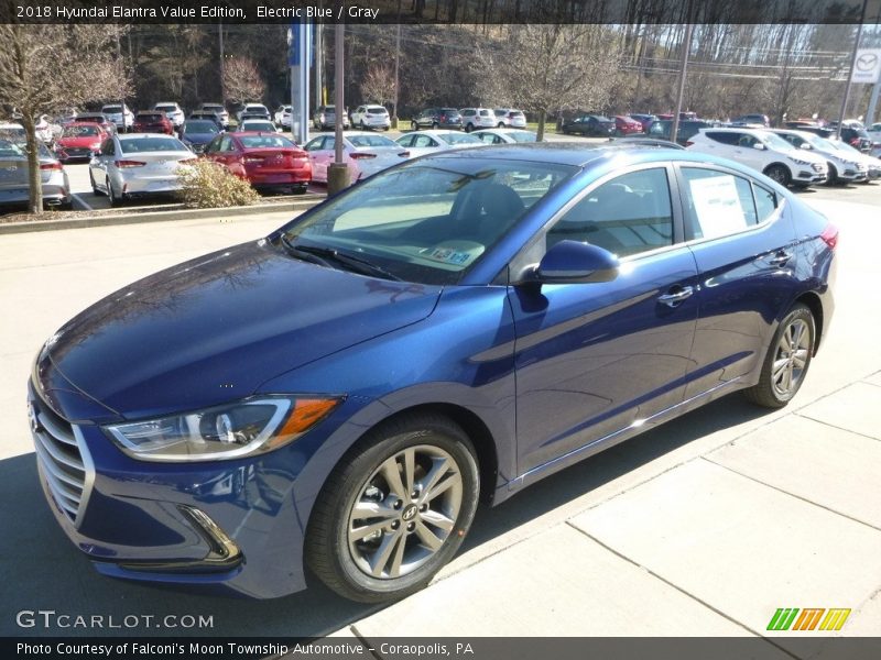 Electric Blue / Gray 2018 Hyundai Elantra Value Edition