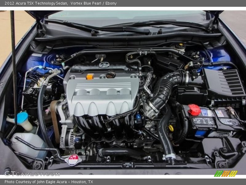 Vortex Blue Pearl / Ebony 2012 Acura TSX Technology Sedan