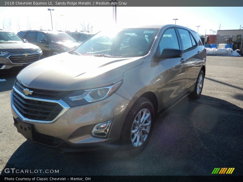 Sandy Ridge Metallic / Medium Ash Gray 2018 Chevrolet Equinox LS