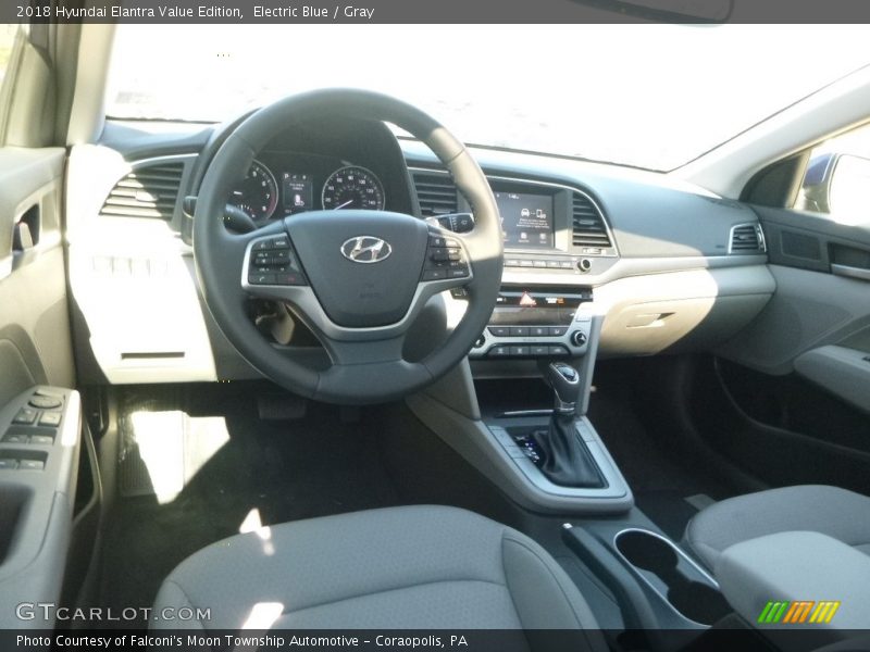 Electric Blue / Gray 2018 Hyundai Elantra Value Edition