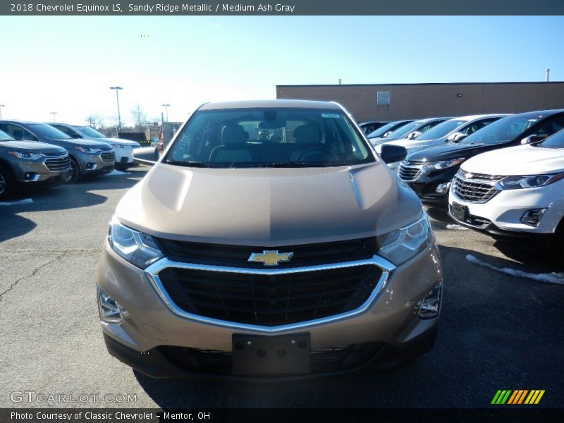 Sandy Ridge Metallic / Medium Ash Gray 2018 Chevrolet Equinox LS