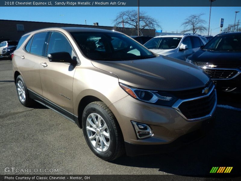 Sandy Ridge Metallic / Medium Ash Gray 2018 Chevrolet Equinox LS