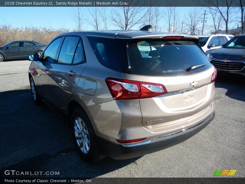 Sandy Ridge Metallic / Medium Ash Gray 2018 Chevrolet Equinox LS