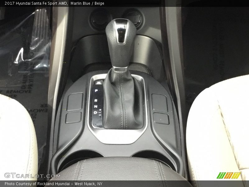 Marlin Blue / Beige 2017 Hyundai Santa Fe Sport AWD