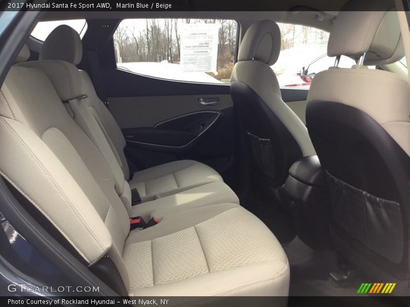 Marlin Blue / Beige 2017 Hyundai Santa Fe Sport AWD
